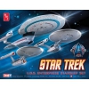 Model plastikowy AMT - Zestaw 3-w-1 Star Trek Enterprise (NCC1701,1701A,1701B)