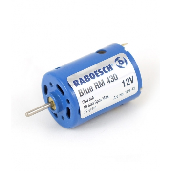 Bürstenbehafteter Elektromotor Blau RM430 12V - RABOESCH