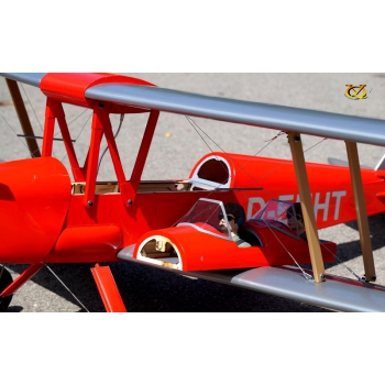 Tiger Moth 1.4m .46 EP-GP (Rote Version) - VQ-Models 1400mm