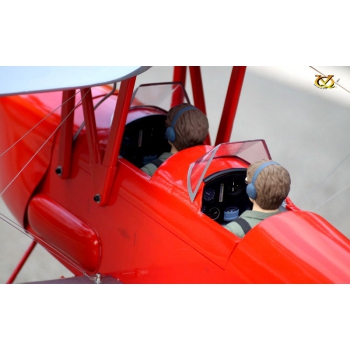 Tiger Moth 1.4m .46 EP-GP (Rote Version) - VQ-Models 1400mm