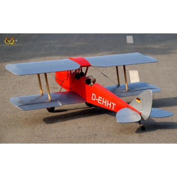 Tiger Moth 1.4m .46 EP-GP (Rote Version) - VQ-Models 1400mm