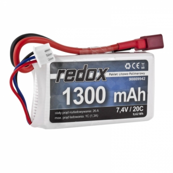 Redox 1300 mAh 7,4 V 20 C – LiPo-Pack