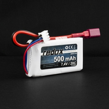 Redox 500 mAh 7,4 V 20 C – LiPo-Pack