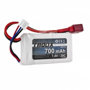 Redox 700 mAh 7,4 V 20 C DEAN – LiPo-Pack