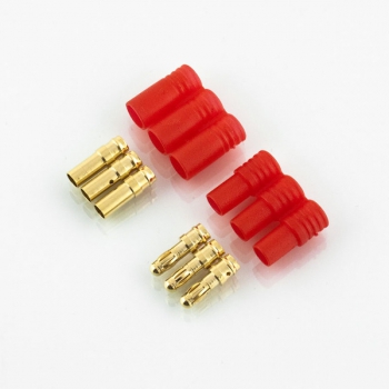 Konektory typu Gold (banan) 3 x 3,5 mm (z osłonką)