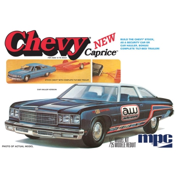 Model plastikowy - 1976 Chevy Caprice z przyczepą - MPC