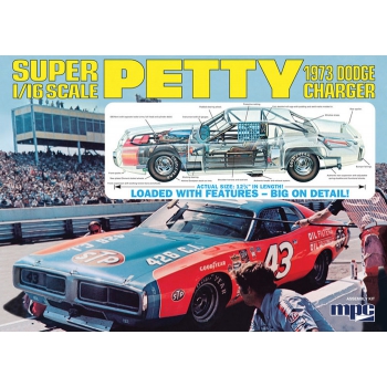 Model plastikowy - Richard Petty NASCAR Charger-Clear - MPC  - produkt wycofany