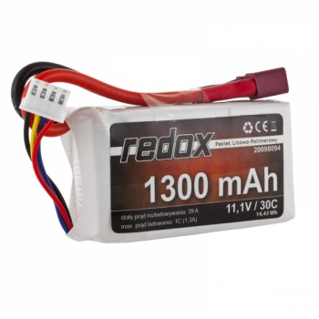 Redox 1300 mAh 11,1 V 30 C - LiPo-Pack