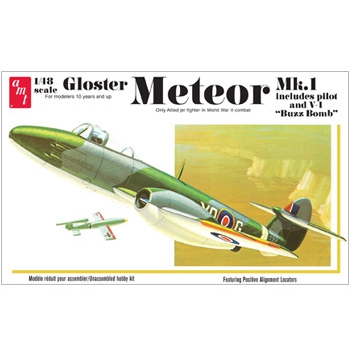 Plastikmodell AMT - Gloster Meteor MK-1 Fighter Jet