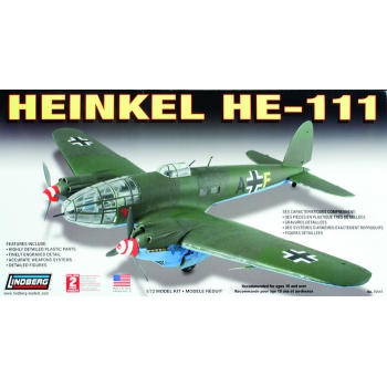 Model plastikowy Lindberg - Samolot Heinkel HE-111