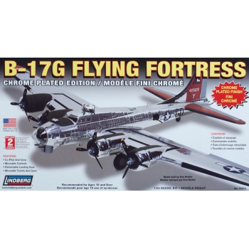 Model plastikowy Lindberg - B-17 Flying Fortress (Wykończenie chrome)
