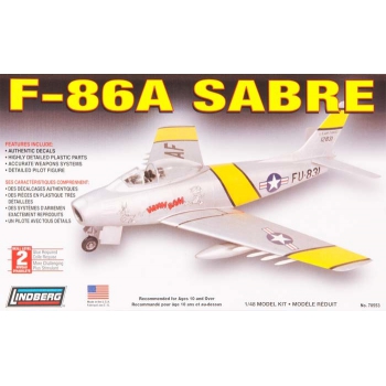 Plastikmodell Lindberg - F-86 A Sabre Jet