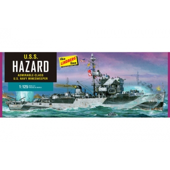 Model plastikowy Lindberg - Okręt U.S.S. Hazard Minesweeper