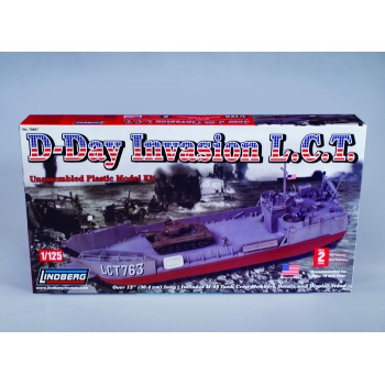 Model plastikowy Lindberg - Okręt desantowy D-DAY Invasion L.C.T.