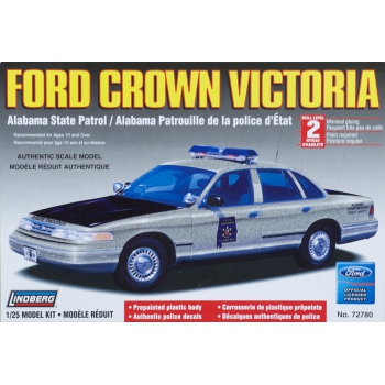 Model plastikowy Lindberg - Radiowóz Ford Crown Victoria (wersja stanowa Alabama) - produkt wycofany