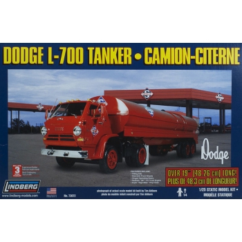 Model plastikowy Lindberg - Ciągnik siodłowy Dodge L-700 + Naczepa cysterna