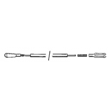 Popychacze gwintowane 50cm M1,19   snapy  (2szt.) - DU-BRO [#113]