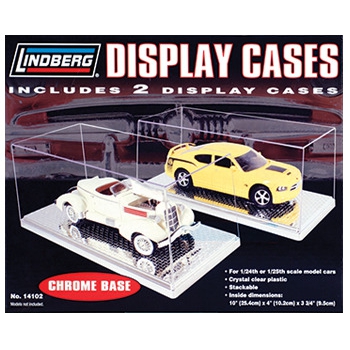 Para przezroczystych gablot do modeli samochodów (CHROME) - Lindberg