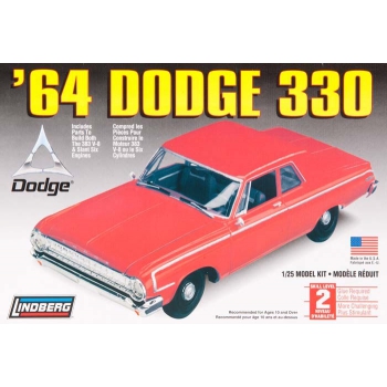 Model plastikowy Lindberg - 64 Dodge 330