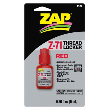 Klej do śrub Z-71 (czerwony-mocny) ZAP - THREADLOCEKR