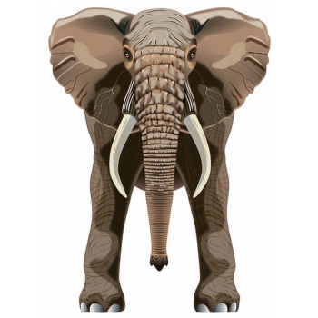 Drachen BRAINSTORM - WNS SkyZoo 40x30" Nylon Elefant