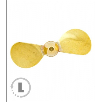 Messingschraube 2-Blatt 50mm M4 - links (CCW) - RABOESCH
