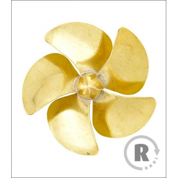 Messingschraube 5-Blatt 50mm M4 - rechts (CW) - RABOESCH