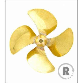 Messingschraube 4-Blatt 35mm M4 - rechts (CW) - RABOESCH