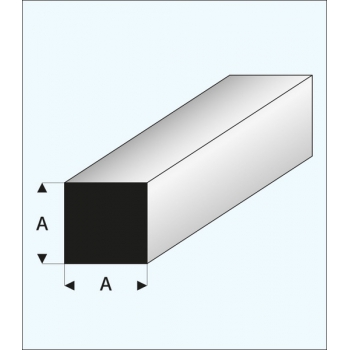 Quadratisches Kunststoffprofil 4,0 x 1000 mm - MAQUETT