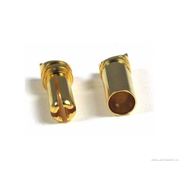 Jeti – 3 Paar goldene (Banane) K4 4-mm-Stecker