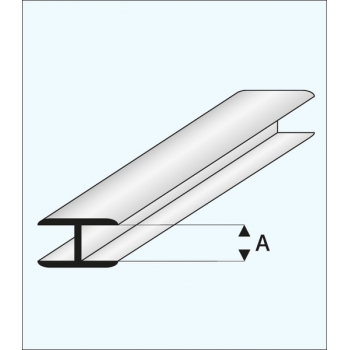 Flaches Kunststoff-Verbindungsprofil 3,0 x 1000 mm - MAQUETT