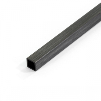 Vierkant-Carbonprofil 4,0 x 1000 mm, Vierkantloch 3,0 mm