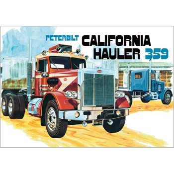 Model plastikowy - Ciężarówka Peterbilt 359 California Hauler Conventional - AMT - produkt wycofany