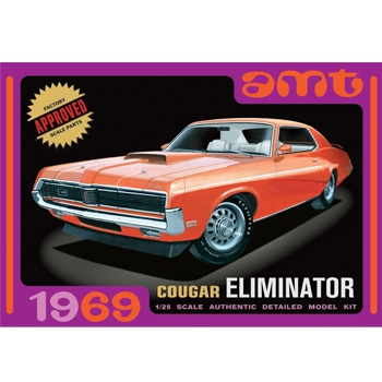 Model plastikowy - Samochód 1969 Mercury Cougar (Orange) - AMT