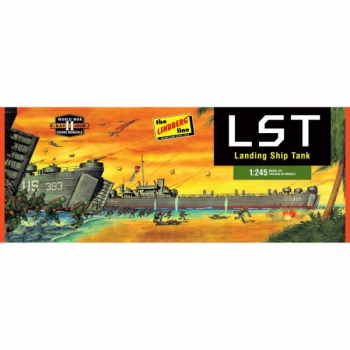 Model plastikowy - łódź L.S.T. - Landing Ship Tank - Lindberg