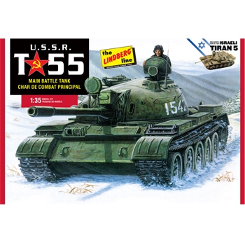 Model plastikowy - czołg USSR T-55 Tank - Lindberg