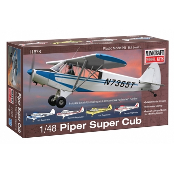 Model plastikowy - Samolot Piper Super Cub - Minicraft