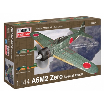 Model plastikowy - Samolot A6M2 Zero IJN/IJA - Minicraft