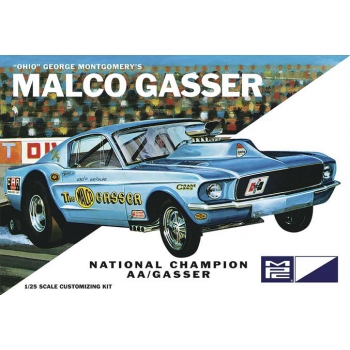 Model plastikowy - Samochód Ohio George Malco Gasser 67 Mustang (Legends of 1/4 Mile) (Light Blue) - MPC