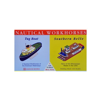 Kunststoffmodell - Nautische Arbeitspferde - Schlepper / Southern Belle - Glencoe Models (2 Stück)