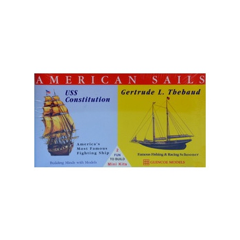 Plastikmodell - American Sails - USS Constitution / Gertude L. Thebaud - Glencoe Models (2 Stück)