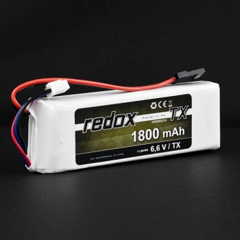 Redox LiFe 1800 mAh 6,6 V TX (JR)-Paket
