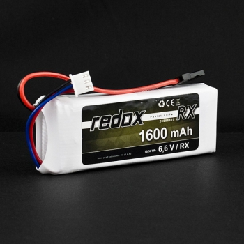 Redox LiFe 1600 mAh 6,6 V RX (JR)-Paket