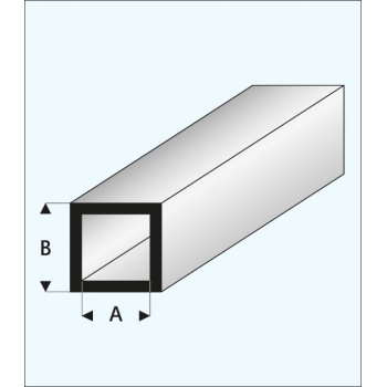 Quadratisches Kunststoffrohr 2,0 x 3,0 x 330 mm - MAQUETT