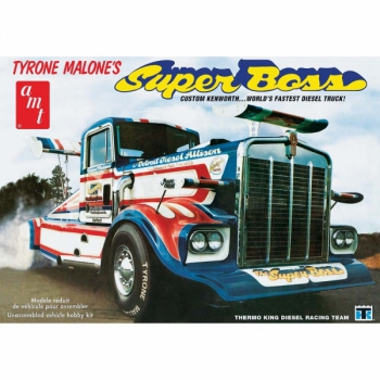 Model plastikowy - Ciągnik siodłowy Tyrone Malone Kenworth Super Boss Drag Truck - AMT