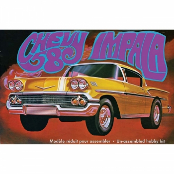 Model plastikowy - Samochód 1958 Chevy Impala (White) - AMT