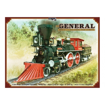 Model plastikowy - Lokomotywa parowa The General Locomotive - MPC - produkt wycofany