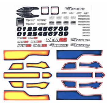 #21411 - 18B2 Decal Sheet - Team Associated