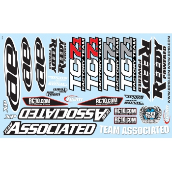 #31770 - Arkusz naklejek do TC7.1 - Team Associated