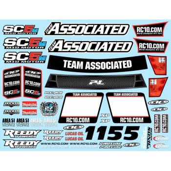 #71036 - Arkusz naklejek do SC5M - Team Associated